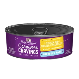 STELLA & CHEWY’S CARNIVORE CRAVINGS- PURRFECT PATE - ADULT CHICKEN & CHICKEN LIVER RECIPE