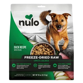 NULO FREESTYLE GRAIN-FREE FREEZE-DRIED RAW DOG FOOD (DUCK RECIPES WITH PEARS) 18OZ 