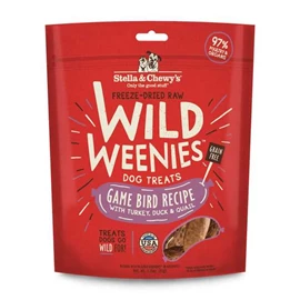 STELLA & CHEWY'S FREEZE-DRIED WILD WEENIES - GAME BIRD RECIPE 3.25OZ 